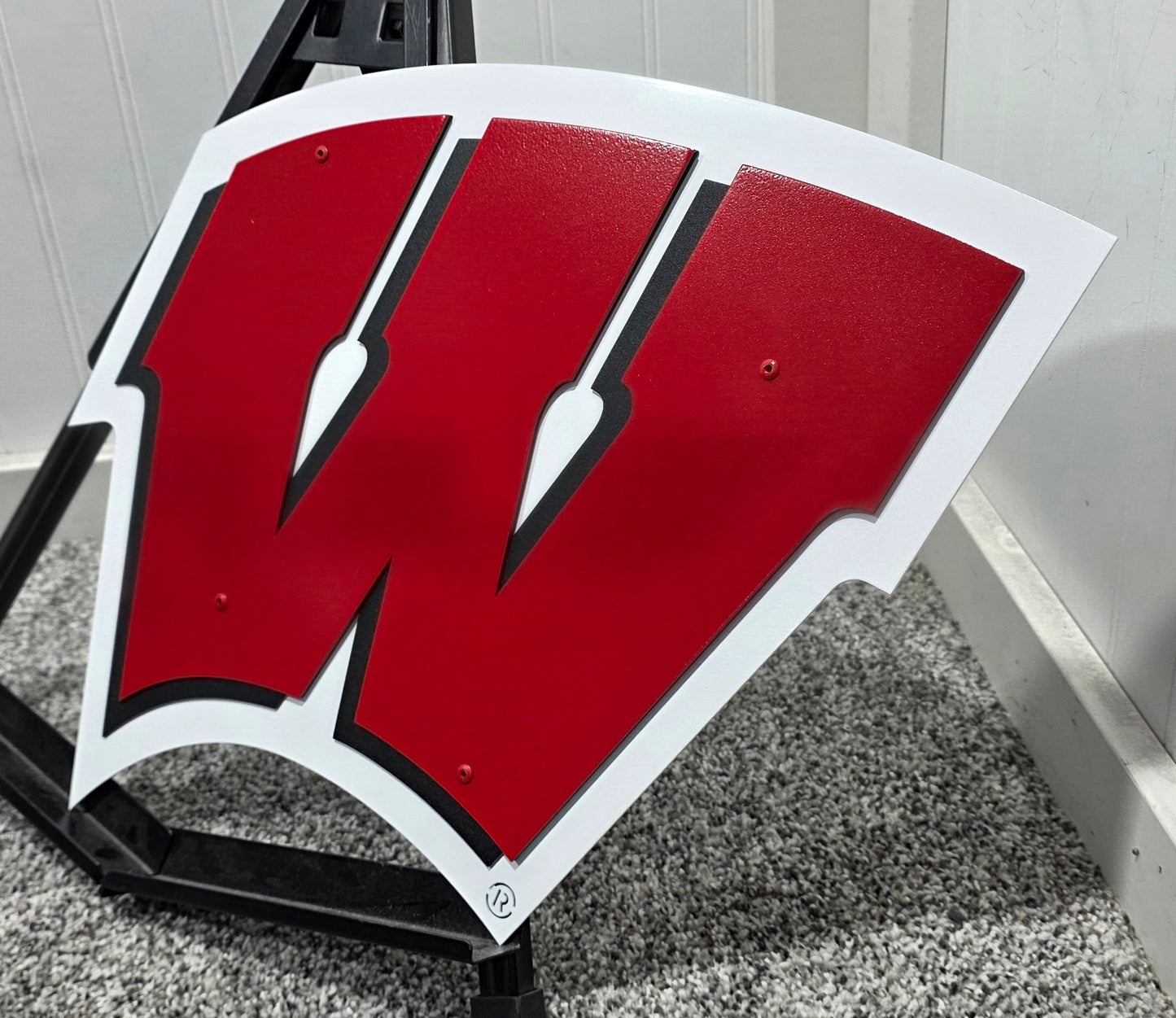 Univeristy of Wisconsin-Madison Badgers "W" Logo Dorm Room Size Compressed