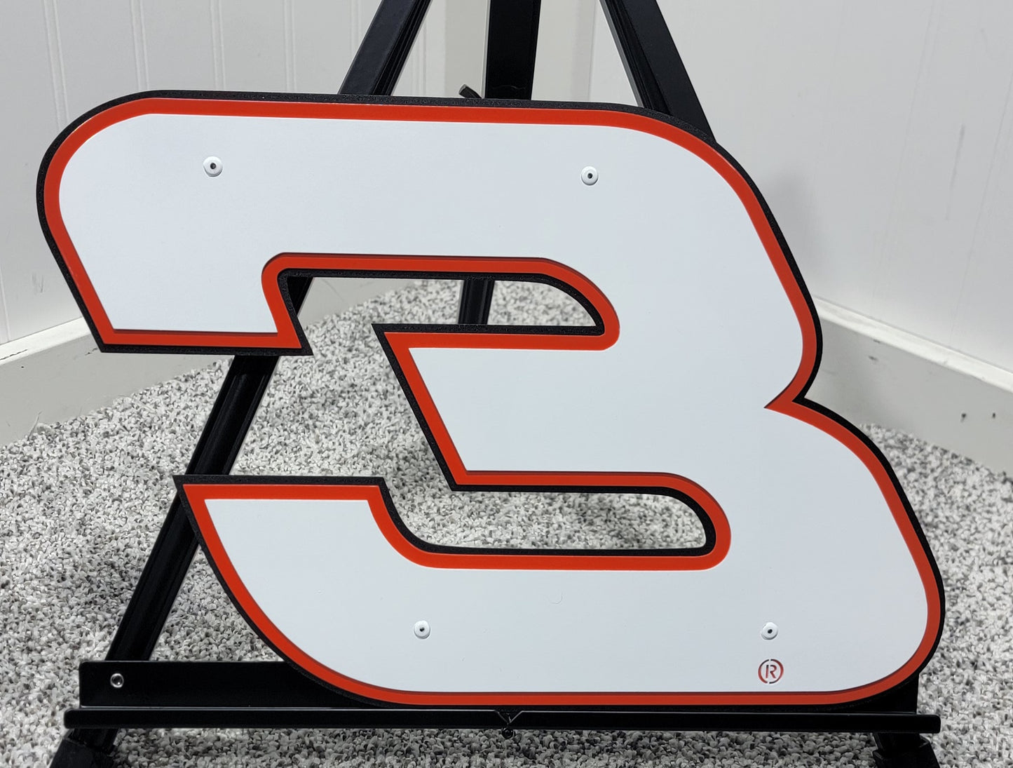 Austin Dillion #3 Plain Sheet Metal Number