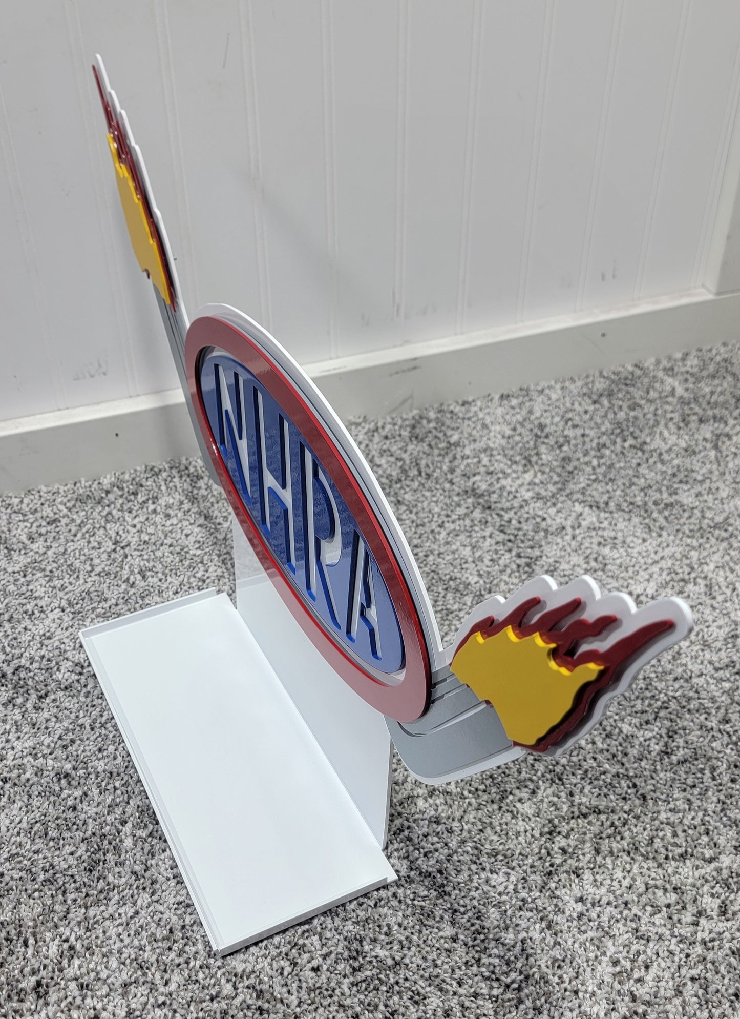 Premier 1/24 NHRA Logo With Header Pipe Flames Diecast Display