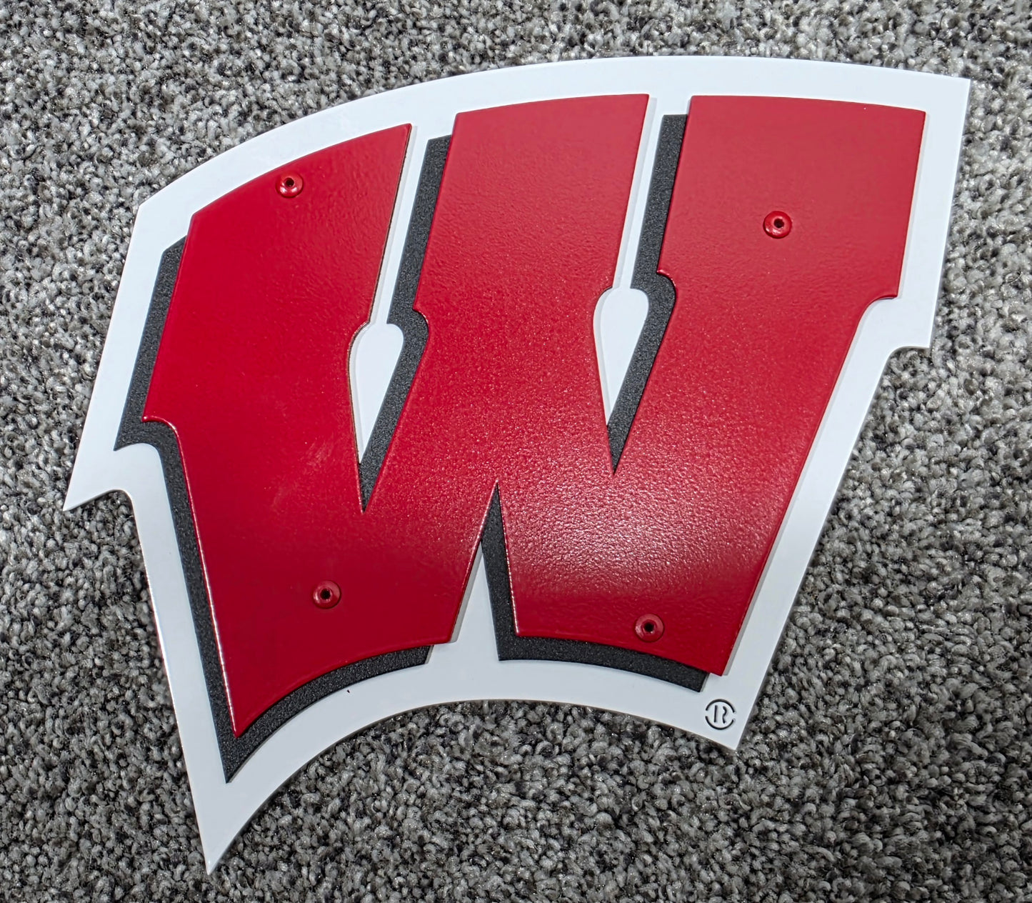 Univeristy of Wisconsin-Madison Badgers "W" Logo Magnet/Ornament