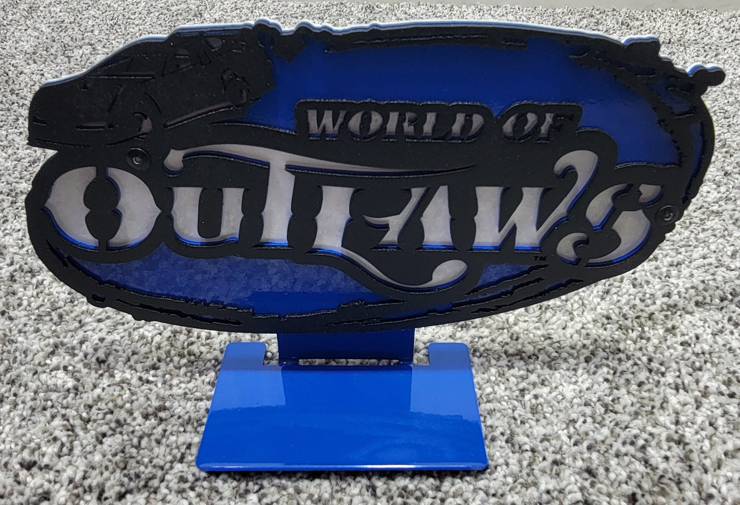 World Of Outlaws Late Model Series Collectible Magnet and Diecast Display