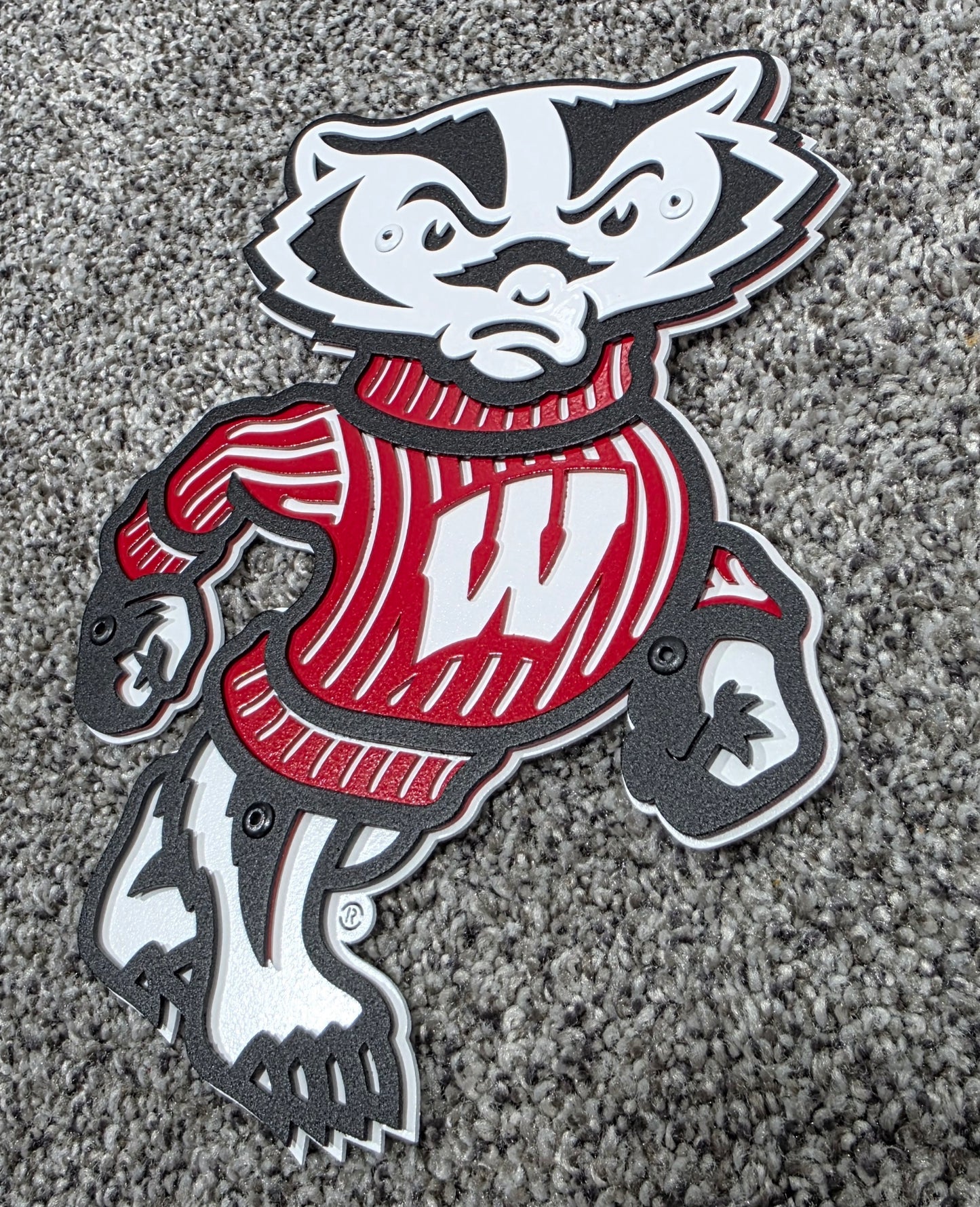 Univeristy of Wisconsin-Madison Badgers Mascot Logo Magnet/Ornament