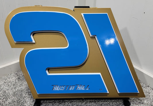 Austin Hill #21 Number Door Name Plate Cutout