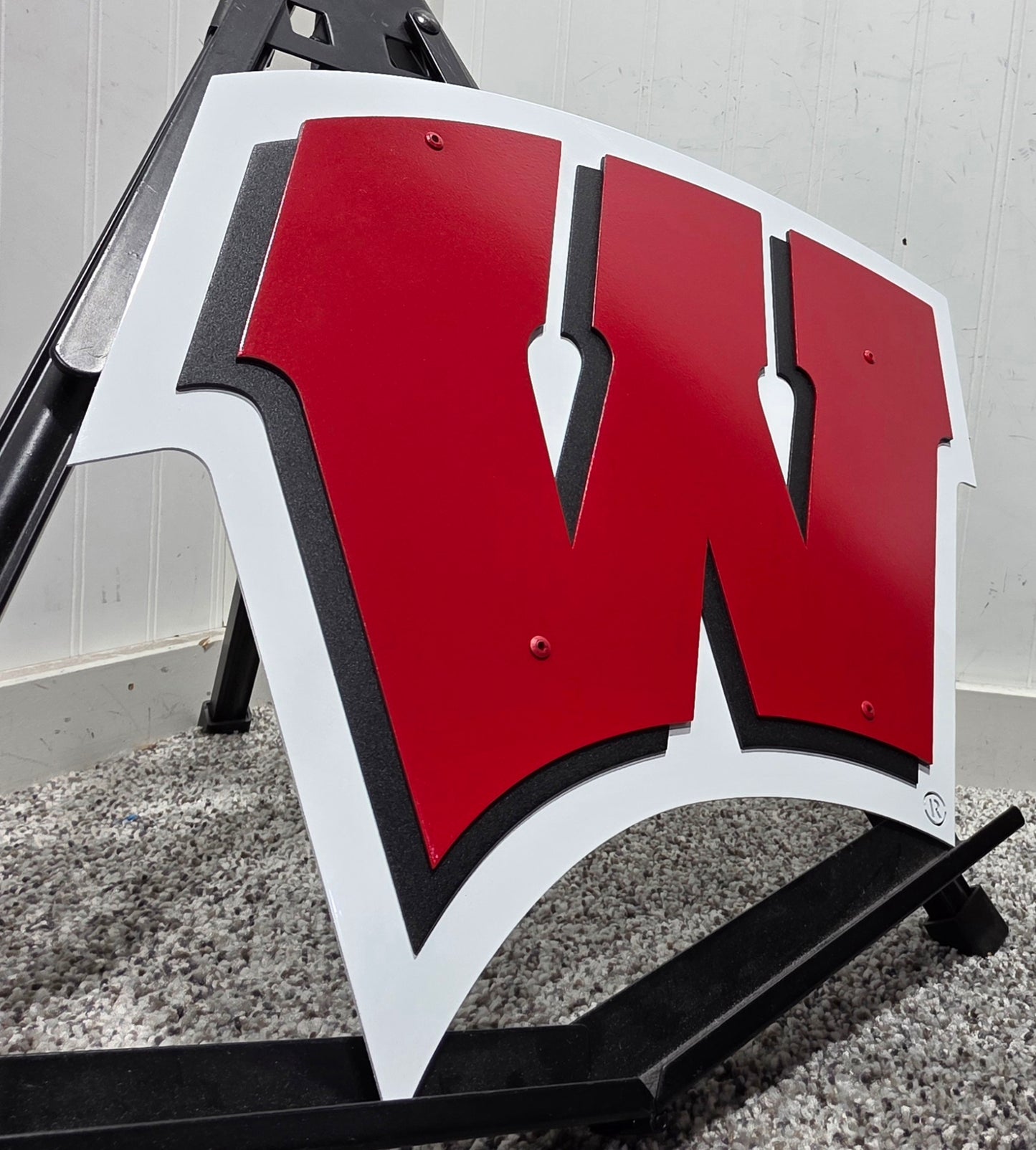 Univeristy of Wisconsin-Madison Badgers "W" Logo Dorm Room Size Compressed
