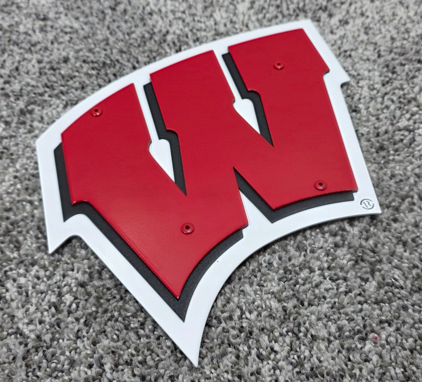 Univeristy of Wisconsin-Madison Badgers "W" Logo Magnet/Ornament