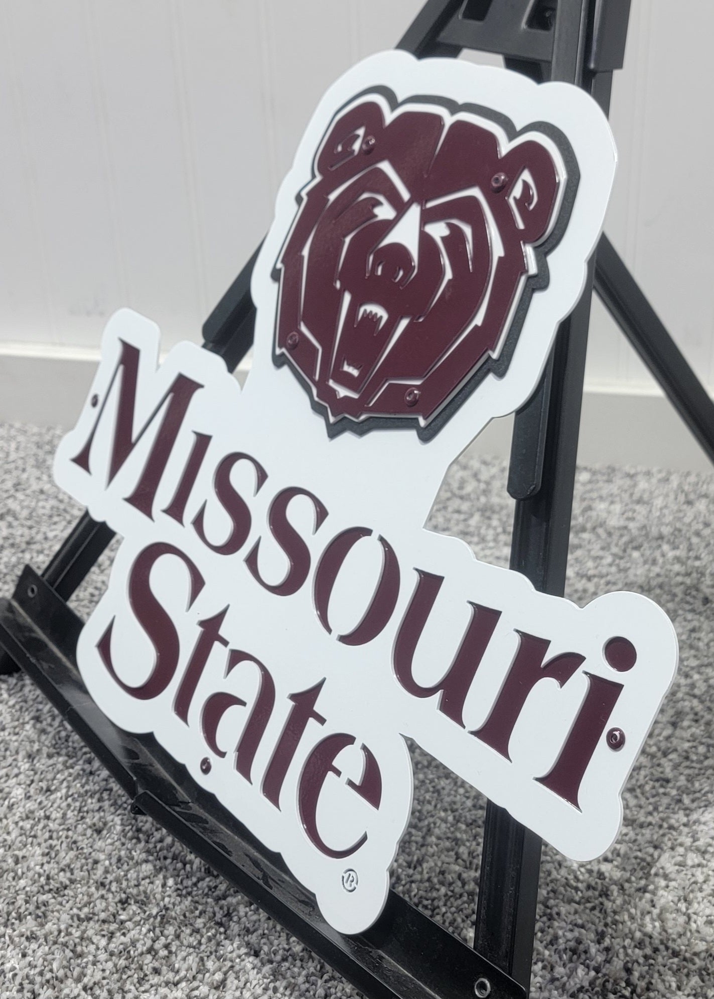 Missouri State Bears Logo with "Missouri State" Dorm Room Size