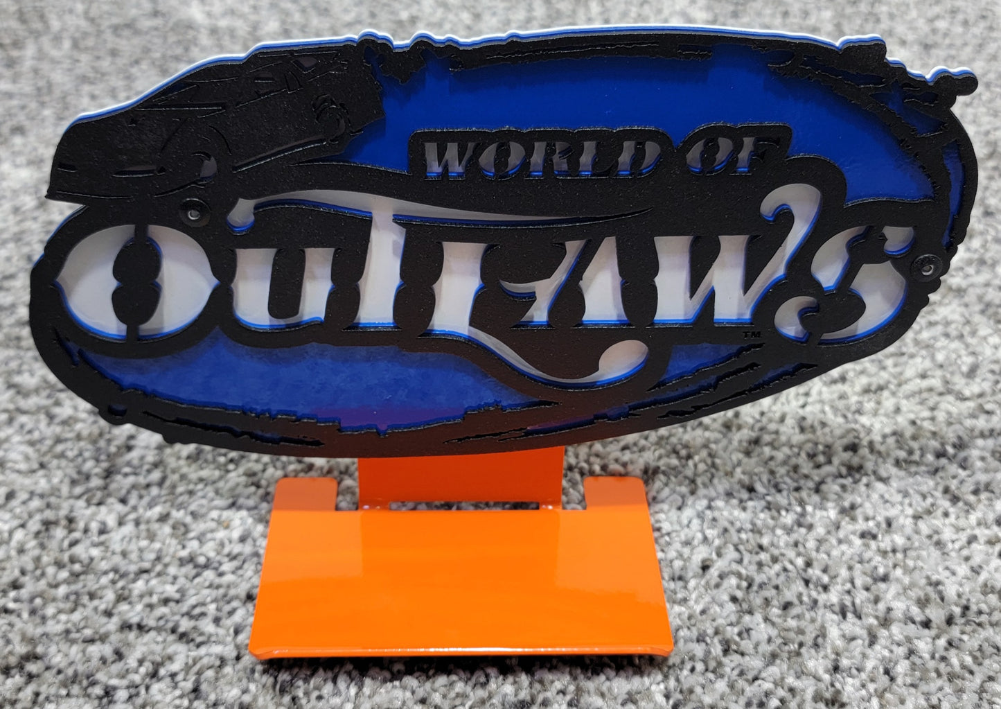 World Of Outlaws Late Model Series Collectible Magnet and Diecast Display