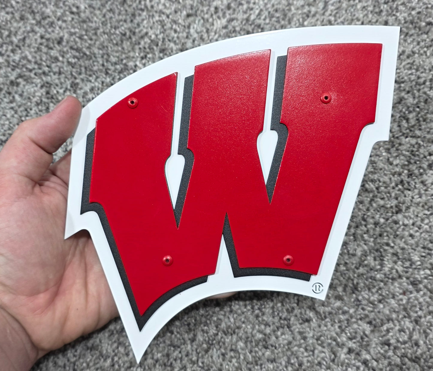 Univeristy of Wisconsin-Madison Badgers "W" Logo Magnet/Ornament
