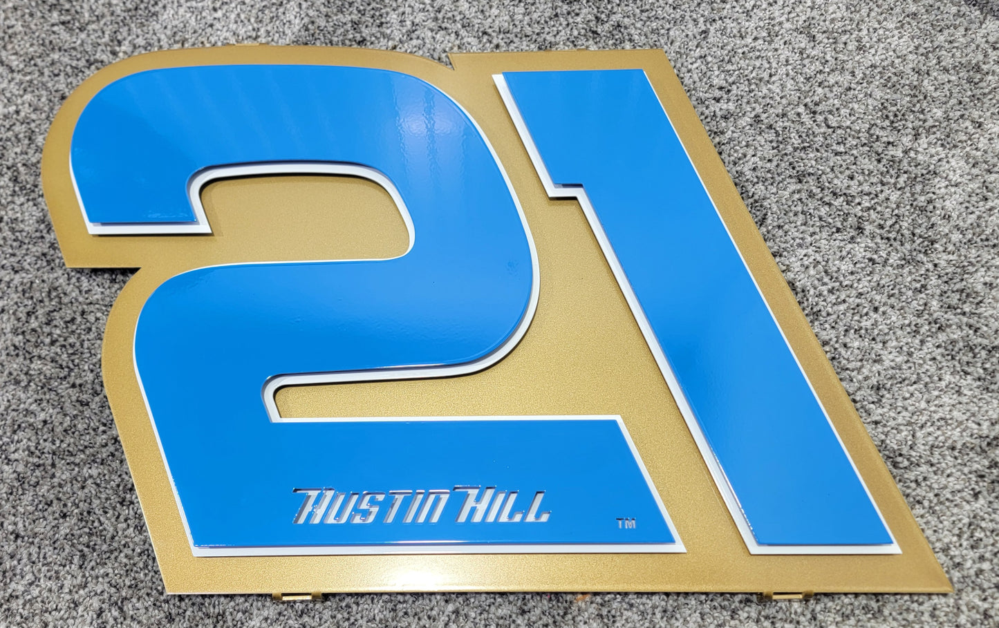 Austin Hill #21 Number Door Name Plate Cutout
