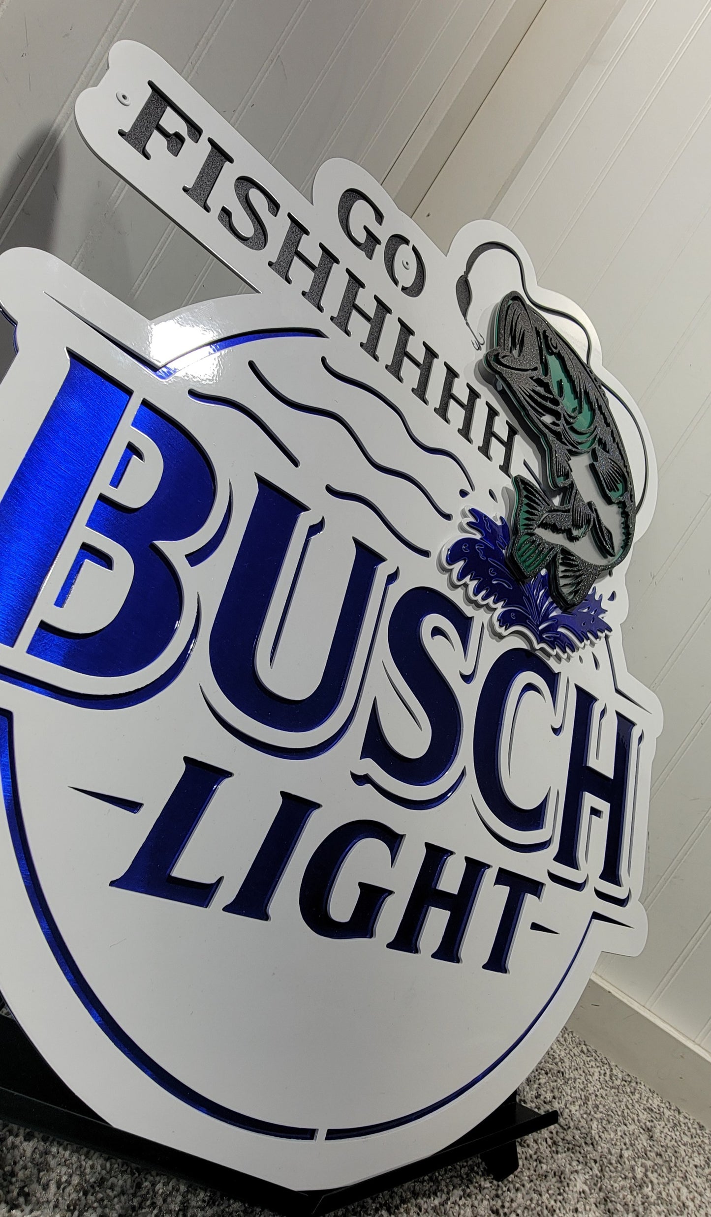 Anheuser Busch Busch Light Go Fishhhhh Logo - Compressed Series