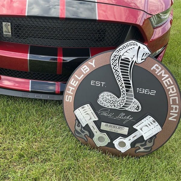 Shelby American Piston 3D Metal Sign - Limited Edition