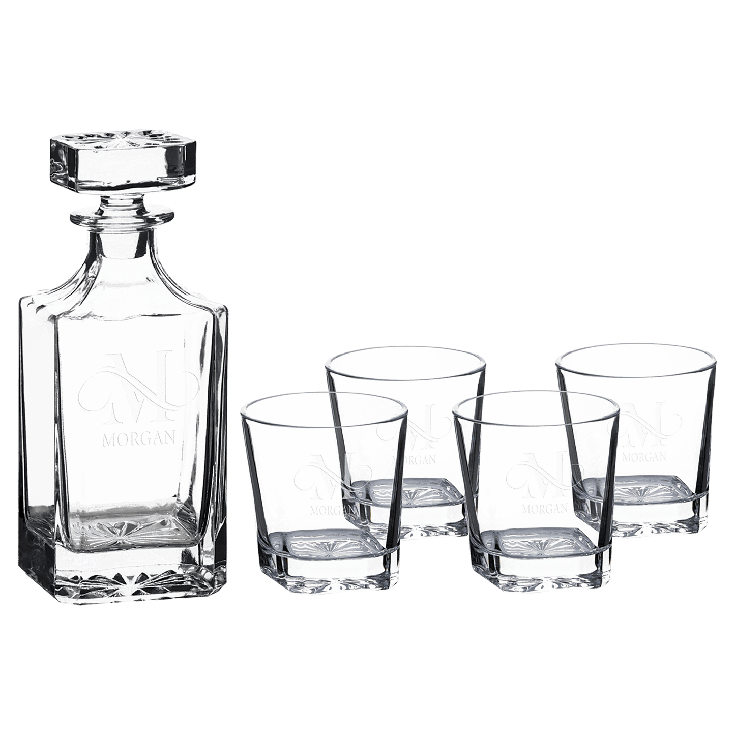 Custom Engraved Decanter Set