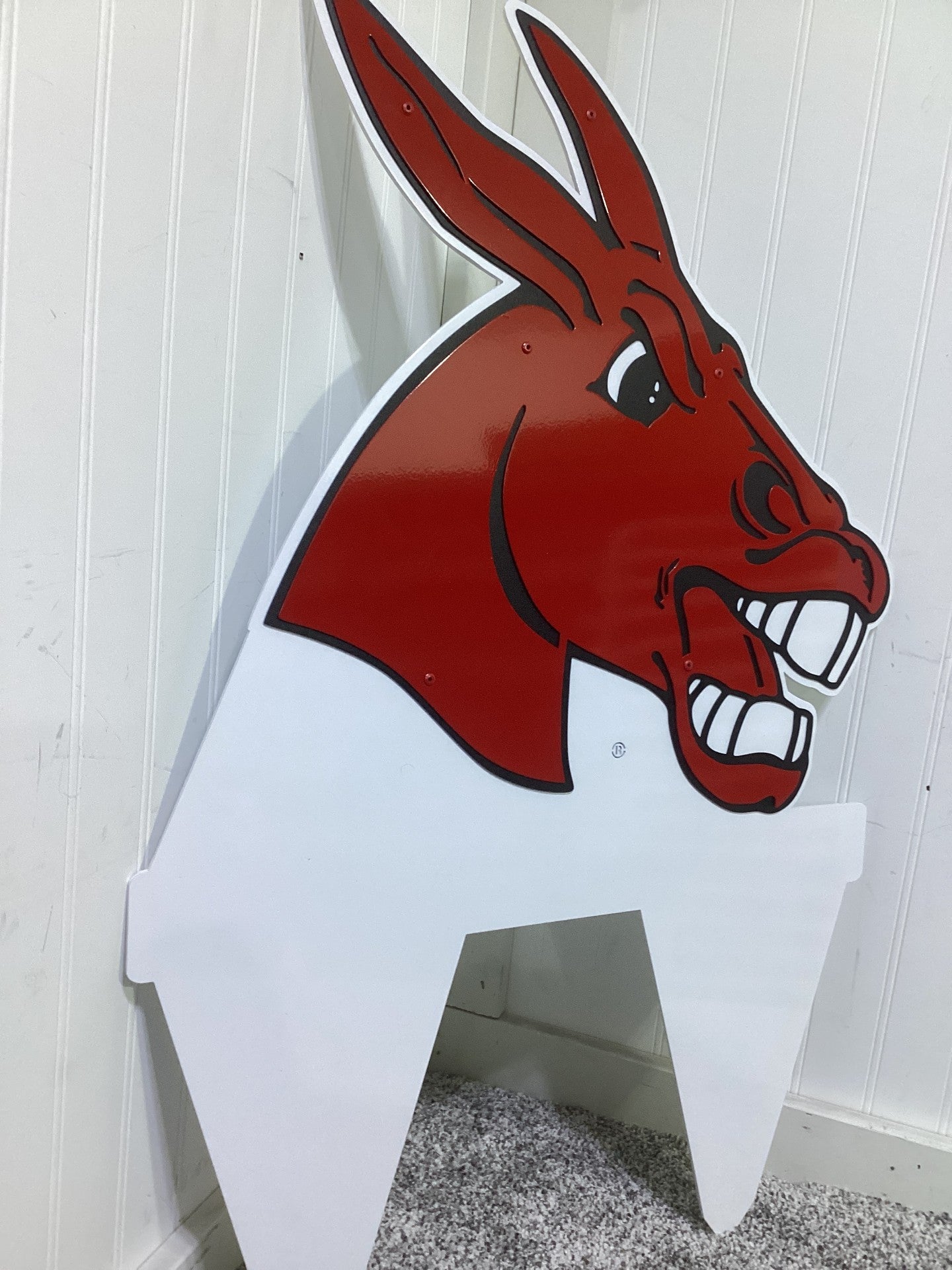 Central Missouri Mules Head Logo Yard Stake